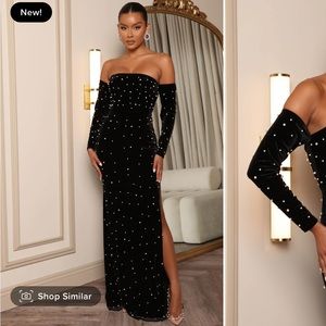 Off the shoulder prom dress